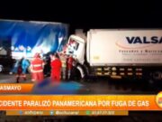 Pacasmayo: accidente paralizó panamericana por fuga de gas
