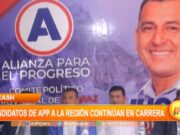 Huaraz: candidatos a la región de APP continúan en carrera