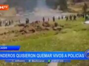 Áncash: ronderos quisieron quemar vivos a policías