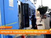 Trujillo: delincuentes se disfrazan de técnicos electricistas para delinquir