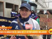 Trujillo: Exigen culminación de obra de I.E Victor Andrés Belaúnde