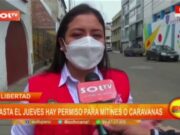 Trujillo: hasta el jueves hay permiso para mítines o caravanas