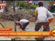 Chiclayo: ministro de vivienda constata mala situación de tuberías