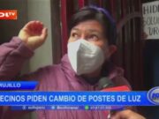 Trujillo: vecinos piden cambio de postes de luz
