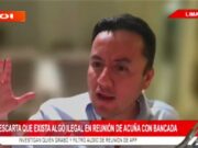 Richard Acuña: «Ya se identificó a la congresista que grabó el audio»