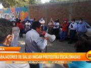 Piura: trabajadores de salud inician protestas escalonadas
