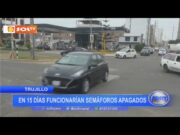 Trujillo: En 15 días funciarían semáforos apagados