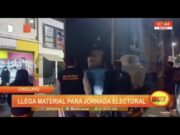 Chiclayo: llega material para jornada electoral