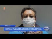 Huaraz: Ramón Pinedo respalda trabajo de Jurado Electoral Especial