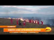 Cajamarca: bomberos luchan contra incendios forestales