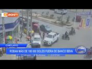 Chiclayo: roban más de 10 000 soles fuera de banco BBVA