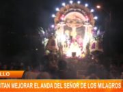 Trujillo: Necesitan mejorar el anda del Señor de los Milagros