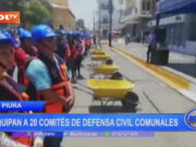 Piura: equipan a veinte comités de Defensa Civil comunales