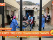 Sánchez Carrión: dos muertos y tres heridos deja volcadura de camioneta
