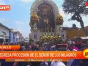 Trujillo: regresa procesión de El Señor de los Milagros