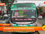 Trujillo: incrementa precio de pasaje en micros de la empresa»Libertad»