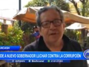 Huaraz: pide a nuevo gobernador luchar contra la corrupción