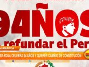 Cajamarca: Patria Roja celebra 94 años y quieren cambio de constitución