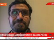 José Beteta: «Nuevas autoridades asumirán gestiones en una crisis política»