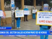 La Libertad: Gremios del sector salud acatan paro de 48 horas