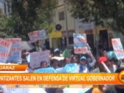 Huaraz: simpatizantes salen en defensa de virtual gobernador
