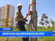 Deberán retirar cables aéreos en desuso o mal estado
