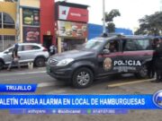 Trujillo: maletín causa alarma en local de hamburguesas