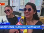 Trujillo: reinas y bastoneras alegraron a niños y adultos mayores