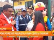 Lambayeque: Ministro del interior responde por recorte presupuestal contra la corrupción