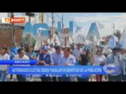 Áncash: autoridades electas deben trabajar en beneficio de la población