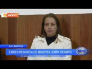 La Libertad: exigen renuncia de ministra Jenny Ocampo