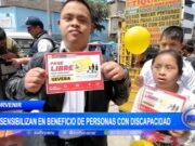 El Porvenir: sensibilizan en beneficio de personas con discapacidad