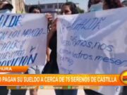Piura: No pagan sueldo a cerca de 75 serenos de Castilla