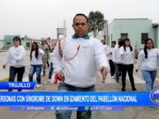 Trujillo: personas con síndrome de Down en izamiento del pabellón nacional