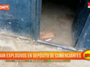 Trujillo: dejan explosivos en depósito de comerciantes