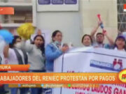Piura: trabajadores del Reniec protestan por pagos