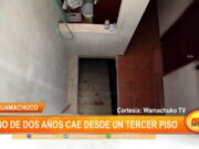 Huamachuco: niño de dos años cae desde un tercer piso