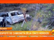 Áncash: despiste de camioneta deja cinco fallecidos