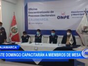 Cajamarca: este domingo capacitarán a miembros de mesa
