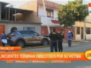 Delincuentes terminan embestidos por su víctima