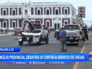 Trujillo: Concejo Provincial debatirá si continúa servicio de grúas