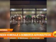 Rinden homenaje a bomberos aeronáuticos