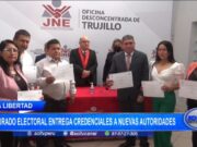La Libertad: Jurado electoral entrega credenciales a nuevas autoridades