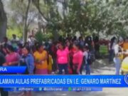 Piura: reclaman aulas prefabricadas en I.E. Genaro Martínez