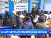 Trujillo: en siete centros poblados pidieron nulidad de elecciones