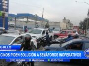 Trujillo: vecinos piden solución a semáforos inoperativos