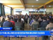 Nacional: S/.115 mil millones se necesitan para mejorar colegios