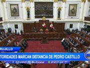 Autoridades marcan distancia de Pedro Castillo