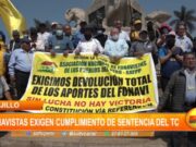 Trujillo: fonavistas exigen cumplimiento de sentencia del TC