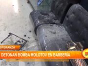 Trujillo: detonan bomba molotov en barbería